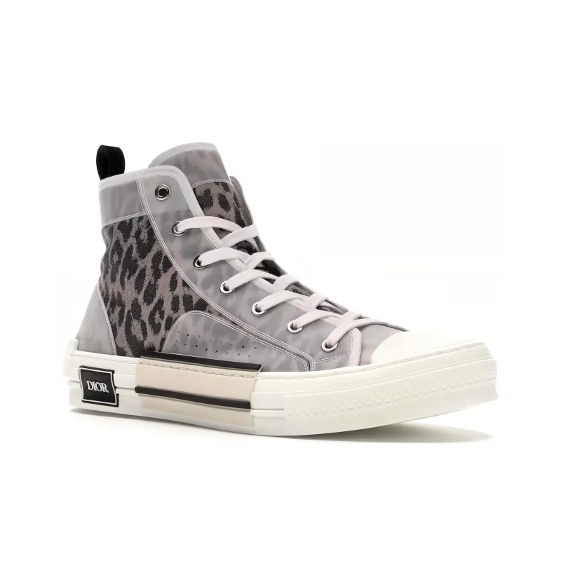 DIOR B23 High Top Brown Leopard-3