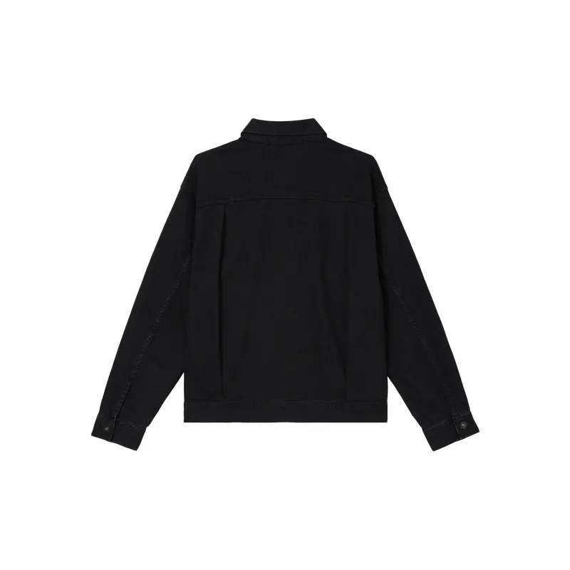 UNIQLO Denim Jackets Unisex Dark Gray-1
