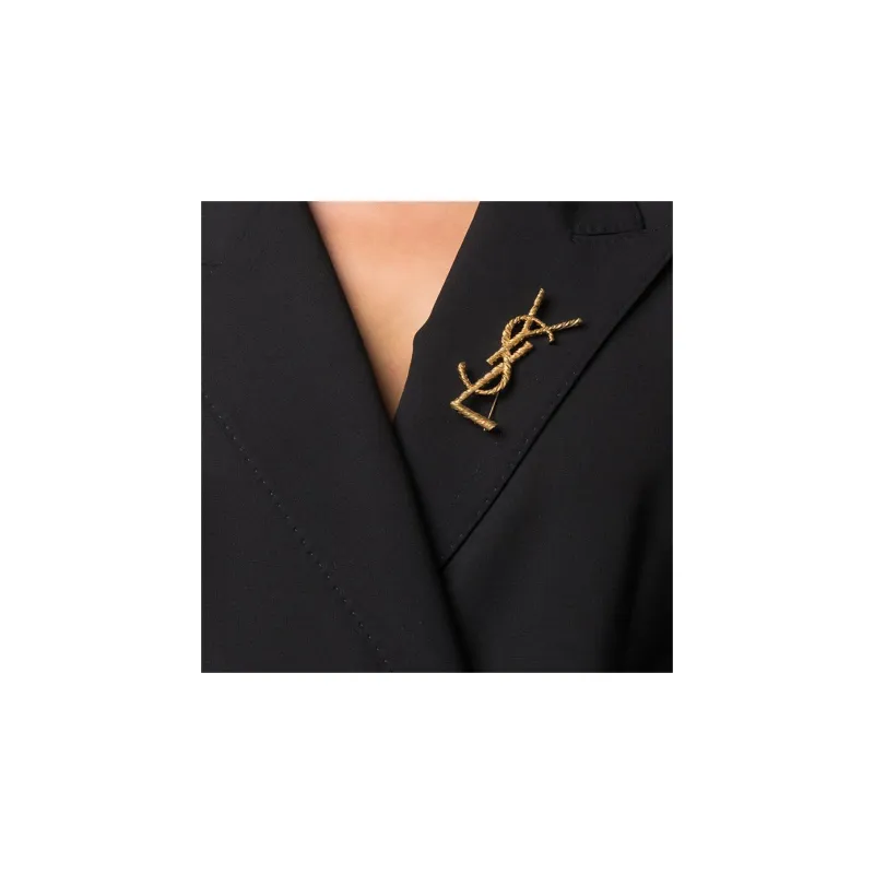SAINT LAURENT Opyum Ysl Crocodile Brooch-3