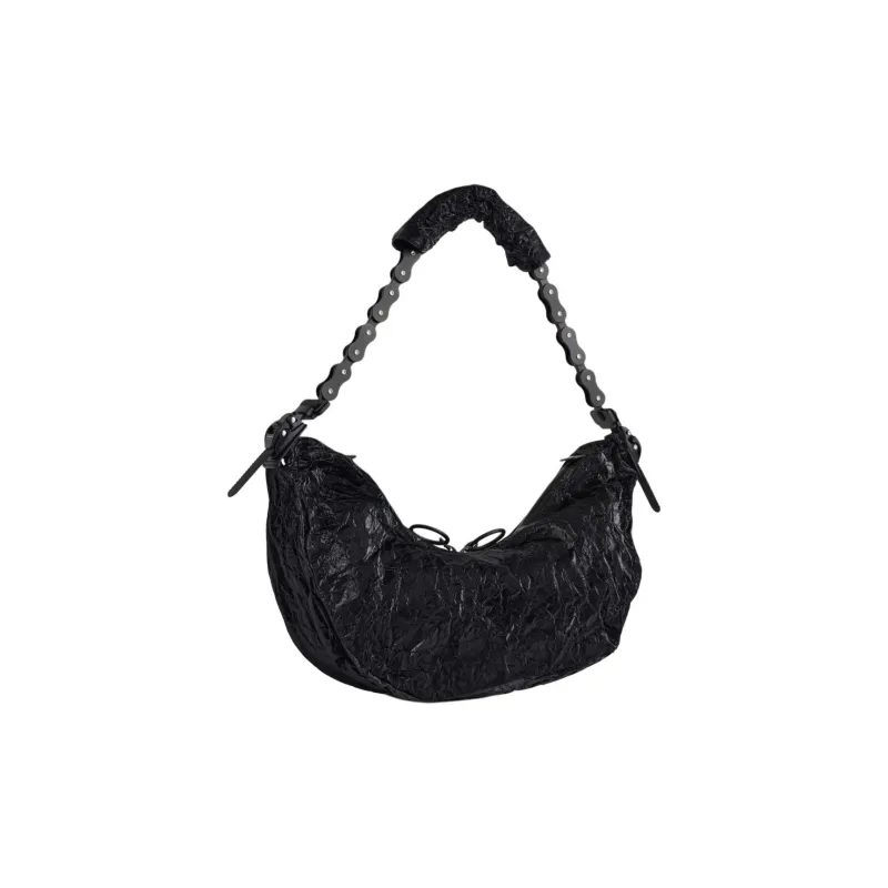 CDG Junya Watanabe X Innerraum Collaboration Coated Canvas Shoulder Bag Crossbody Bag Women's Black-1