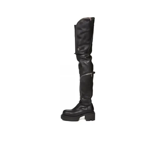 RICK OWENS Over-The-Knee Boots Women's Black