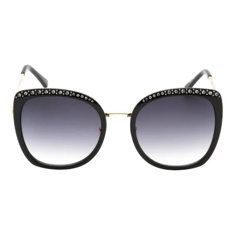 GUESS Subject To Official Website Oval Sunglasses Women's Black-0