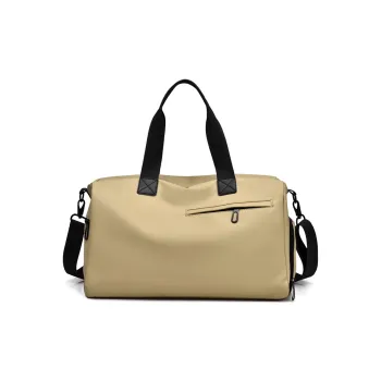 PVC Gym Bag Travel Bag Large Size Unisex Trendy Black/Simple Gray/Khaki