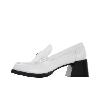 COACH Natalie Loafers 5cm Women's White