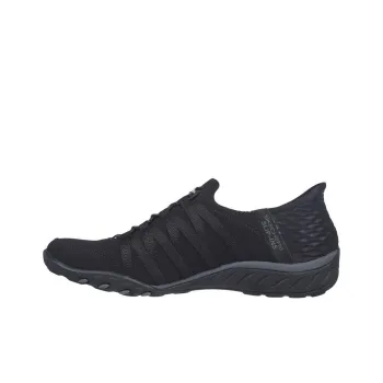Skechers Breeze Easy Anti Slip Wear Resistant Low Top Casual Shoes Women's Black