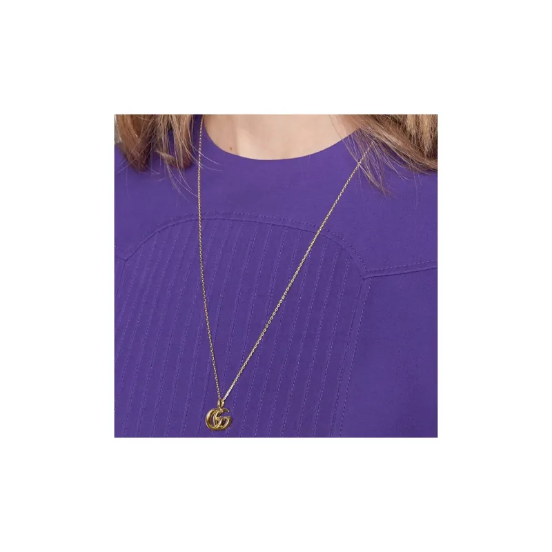 GUCCI 18K Gold Necklaces Women's-4