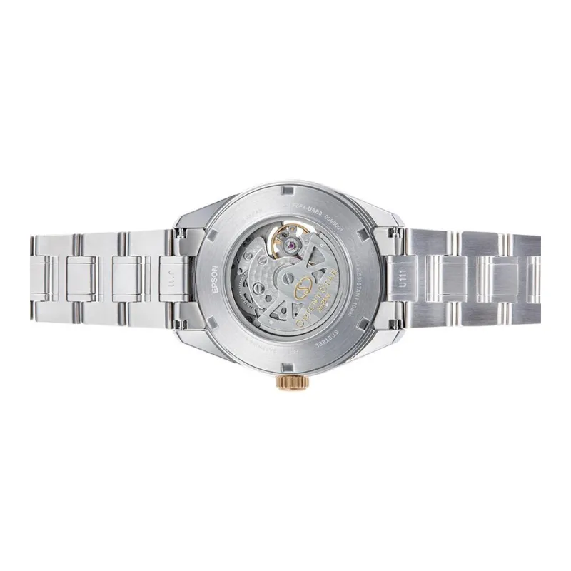 ORIENT Automatic/Manual Mechanical Movement Stainless Steel Watchband Watch Men's Watches Cut Out Dial-3