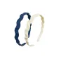 Minimalist Style Wave Headband-Blue+White