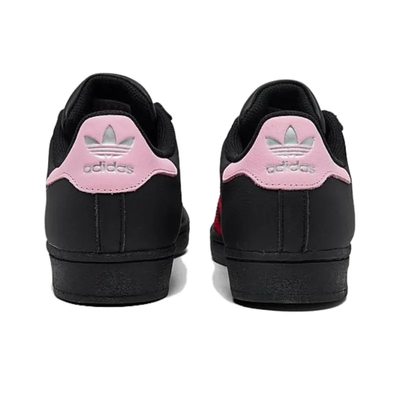 Adidas Women's Superstar 'Black Scarlet Pink' Women's-3