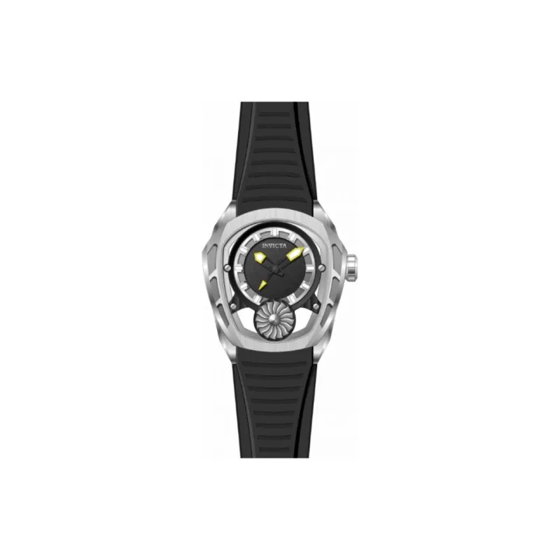 INVICTA Wrist Watch Automatic Mechanical Movement Silicone Strap 48.7mm Black Dial Men's Watches-1