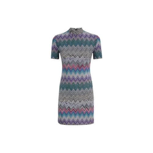 MISSONI Short-Sleeved Dresses Women's Bright Green