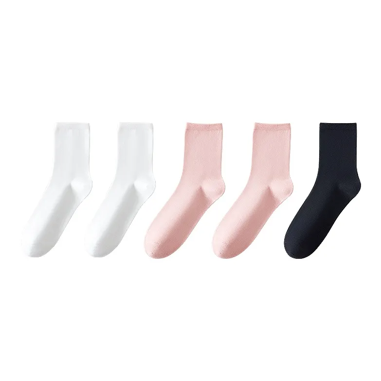MIIOW Mid Calf Socks Women's 5 Pack-2