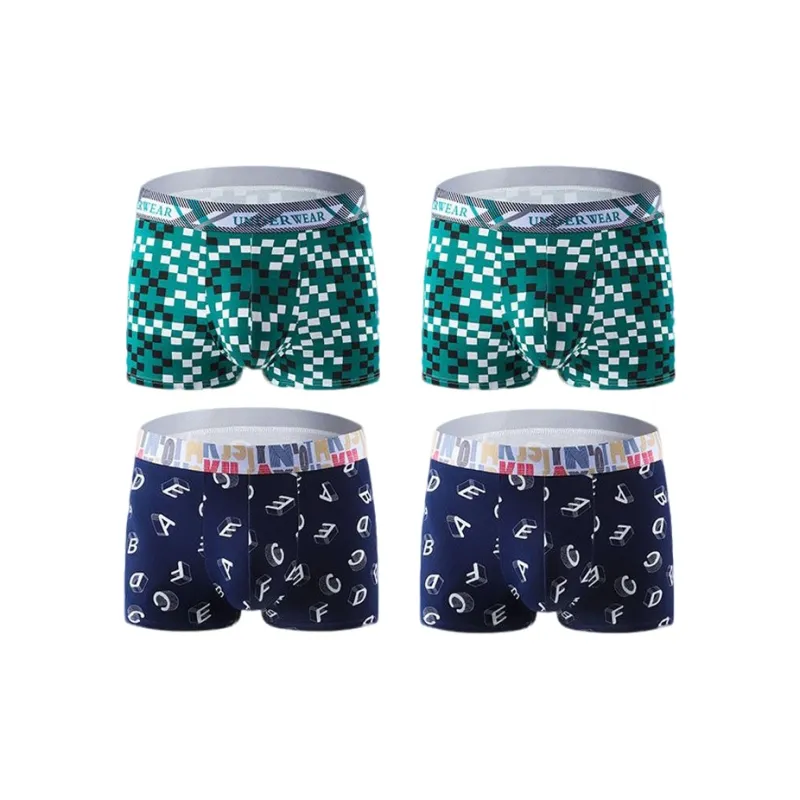 RED DRAGONFLY Cotton Panties Men's 4 Piece Gift Box Sets-12