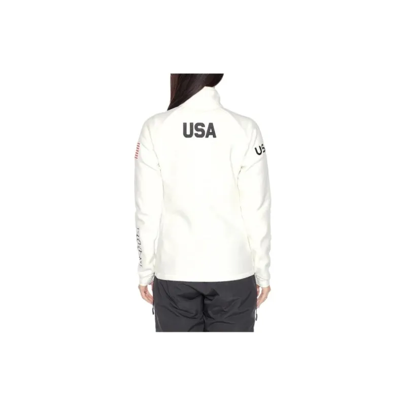 Kappa 6Cento 688 US Fleece Jacket Jackets Coats Women's White-1