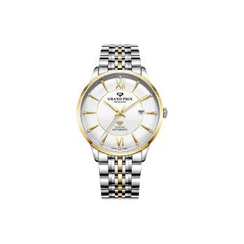 GRAND PRIX Mechanical Movement Unisex Watch Silver Dial