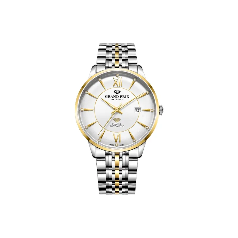 GRAND PRIX Mechanical Movement Unisex Watch Silver Dial-0
