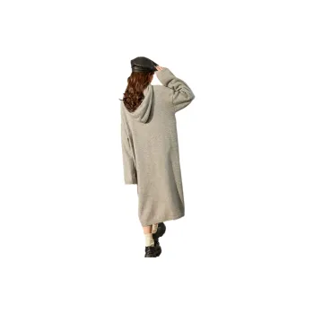 Tonlion Long Sleeved Dress Women's Light Heather Gray