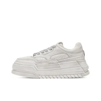 GG CC Skateboard Shoes Women's Low Top White/Ecru