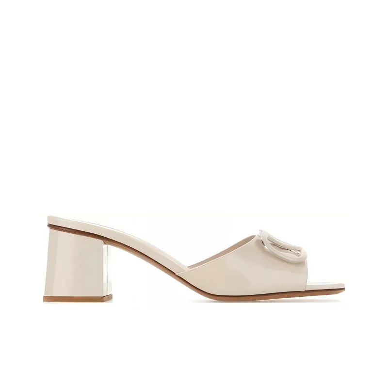Valentino Slide Slippers Women's White-1