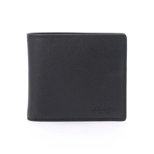 COACH Billfold Wallet Cow Leather Handheld Wallet Regular Men's Black