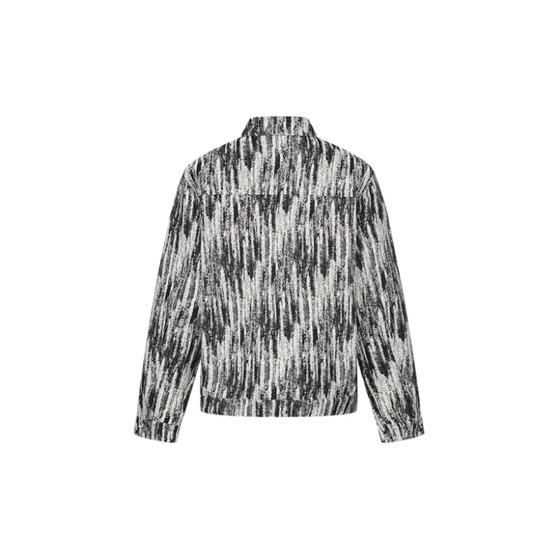 URBAN REVIVO Denim Jacket Men's Jet Black-1