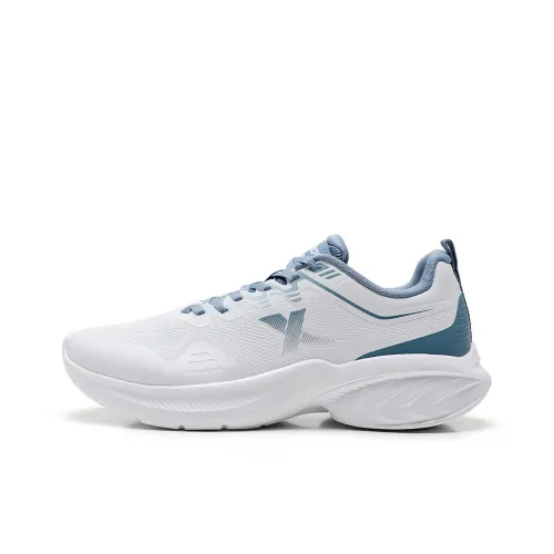 XTEP Running Shoes Men Low-Top New White/Vintage Blue