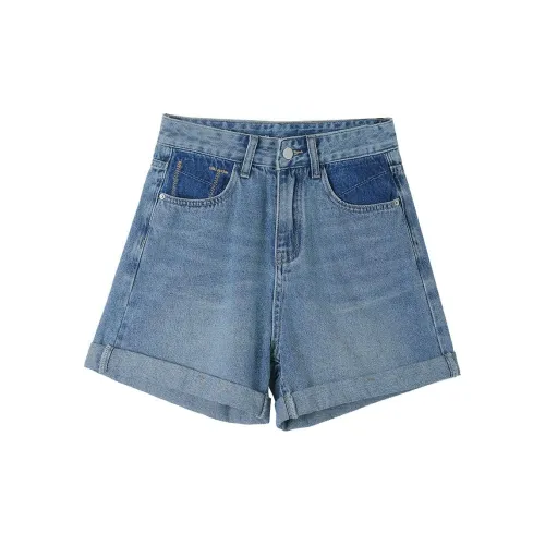 HIPPIEMISS Denim Shorts Women's Vintage Blue