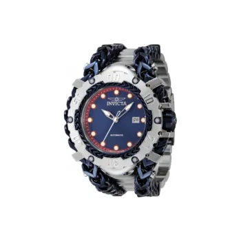 INVICTA Wrist Watch Automatic Mechanical Movement Stainless Steel Strap 58.3mm Blue Dial Men's Watches