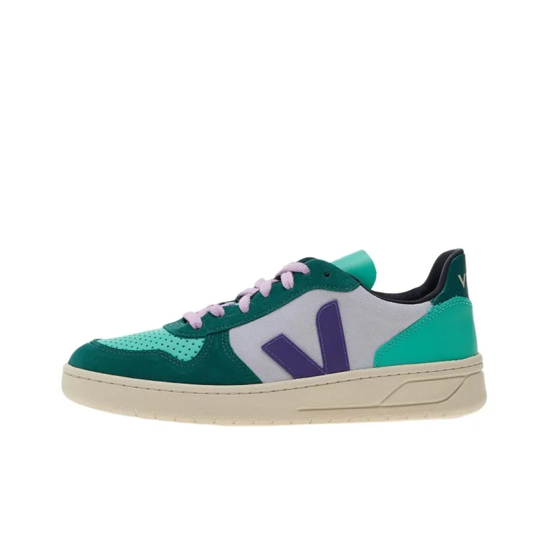 VEJA V 10 Panelled Lace Up Sneakers-0