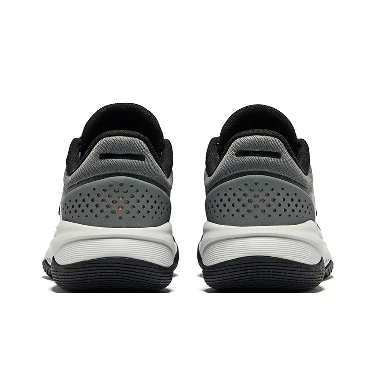 Erke Fearless 1.0 Grip Anti Twist Breathable Low Top Basketball Shoes Men's Mist Gray Steel Gray-4