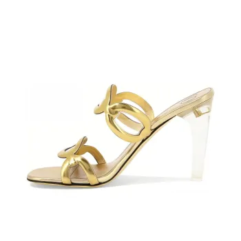 Valentino Chain Detailed Open Toe Sandals Women's