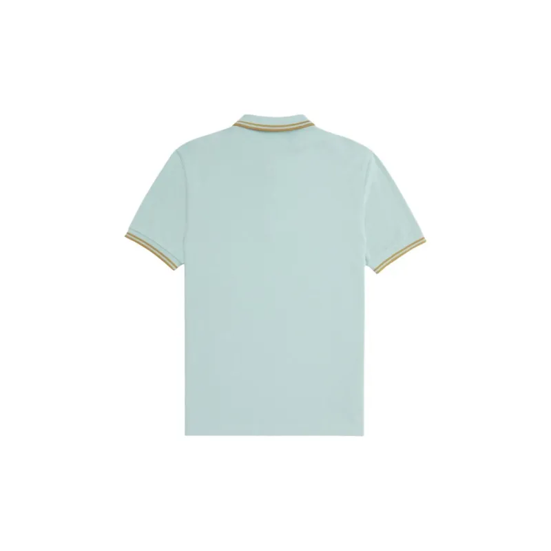 FRED PERRY Polo Shirt Men's Silver Blue-1