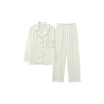 Qiao Ni Tong Pajama Set Women's White