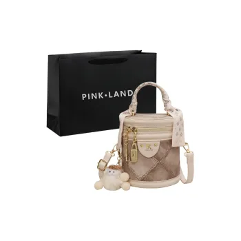 PINK·LAND PU One Shoulder Handbags Women's White/Black/Blue