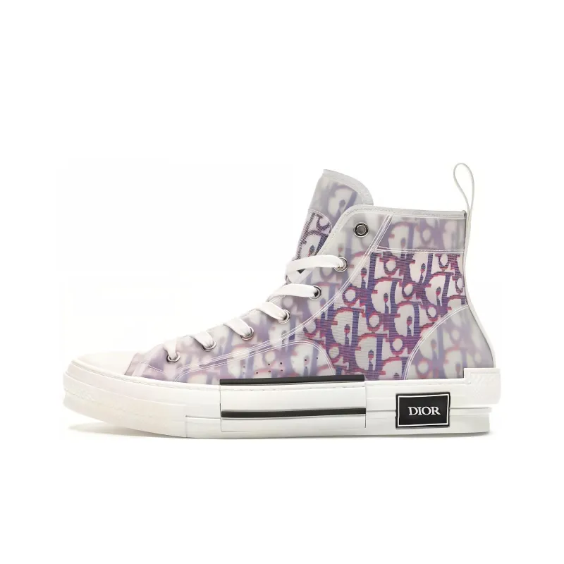 DIOR B23 High Top Red Blue Oblique-0