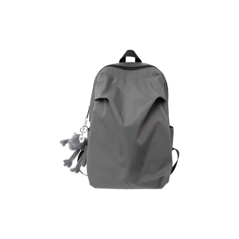 Parker Bear Nylon Backpack Regular Unisex Black/White/Gray/Orange-6