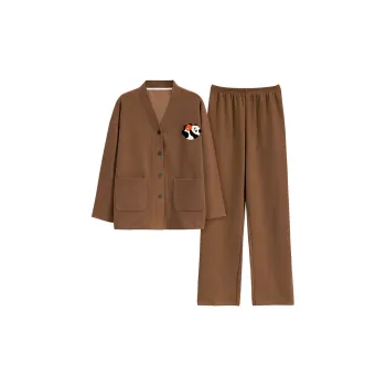 MADALLO Pajama Set Women's Olive Brown