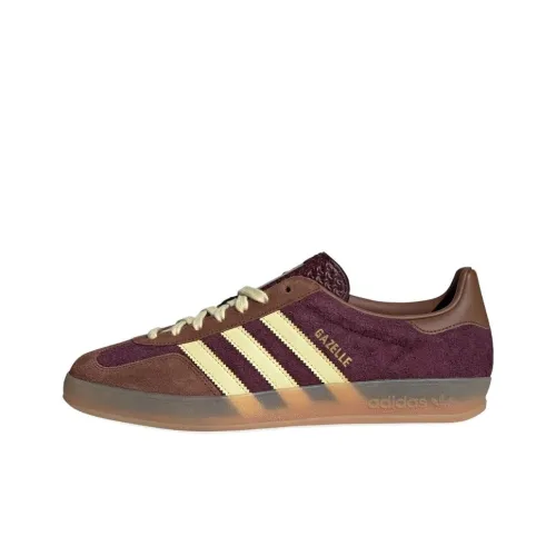 Adidas Gazelle Indoor Maroon Almost Yellow