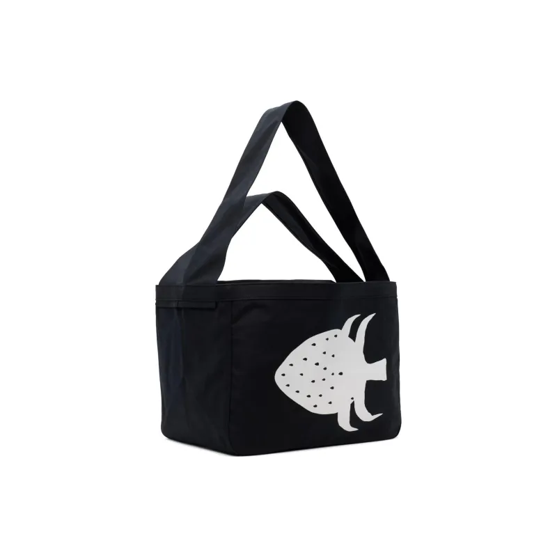 CDG Brett Westfall Collaboration Cotton Canvas Tote Bag Shopping Bag Shoulder Bags Unisex Black-1