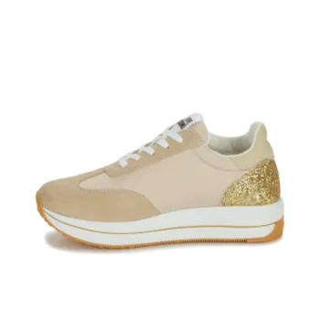 LOVE MOSCHINO Abrasion Resistant Low Top Casual Shoes Women's Brown Gold