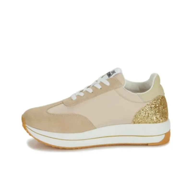 LOVE MOSCHINO Abrasion Resistant Low Top Casual Shoes Women's Brown Gold-0