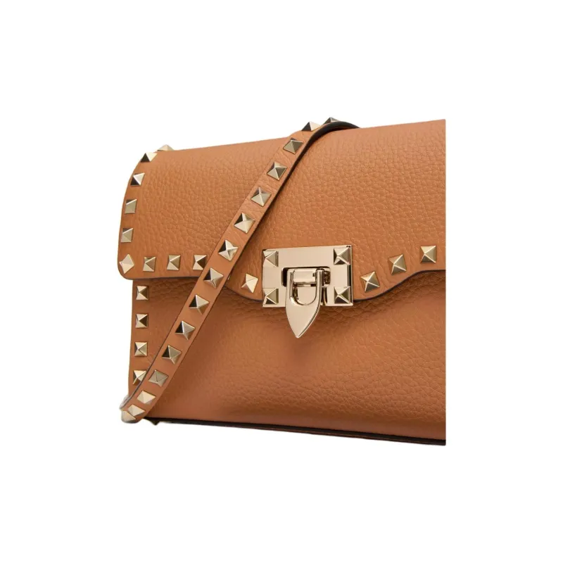 Valentino Garavani Rockstud Foldover Top Small Shoulder Bag-5