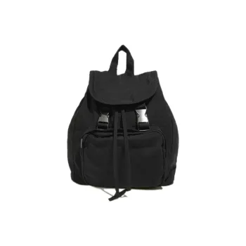 Carksky Nylon Backpack Regular Unisex Black/Red/Greige