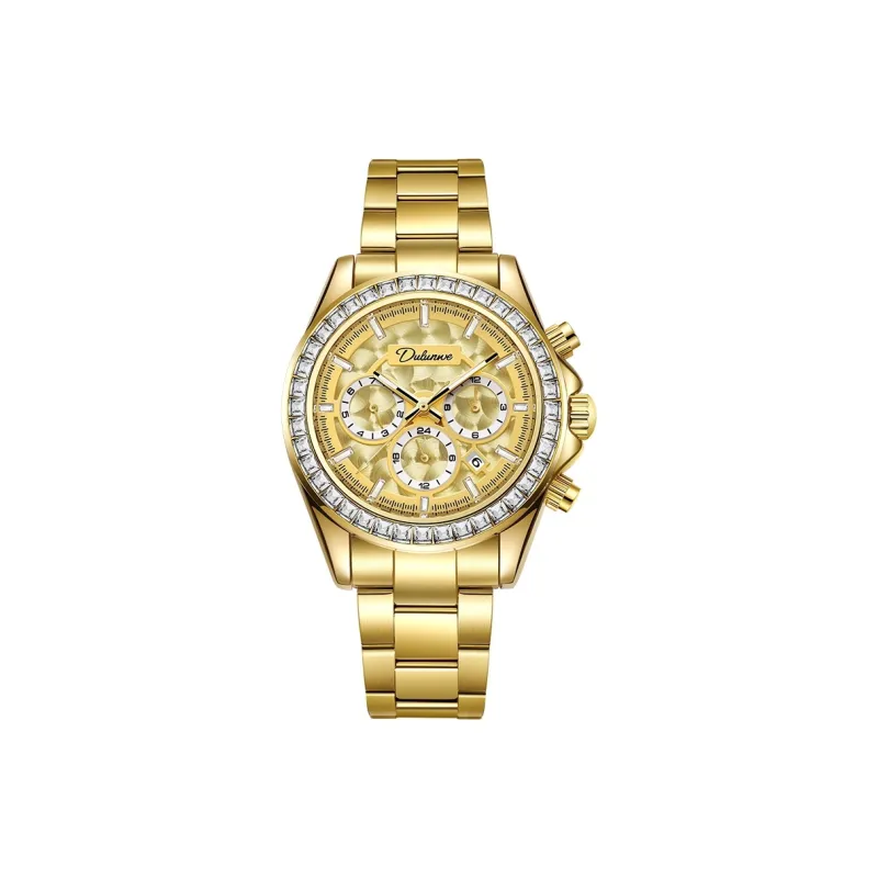 Dulunwe Automatic Mechanical Movement Stainless Steel Watchband Watch Men's Watches White Dial-5