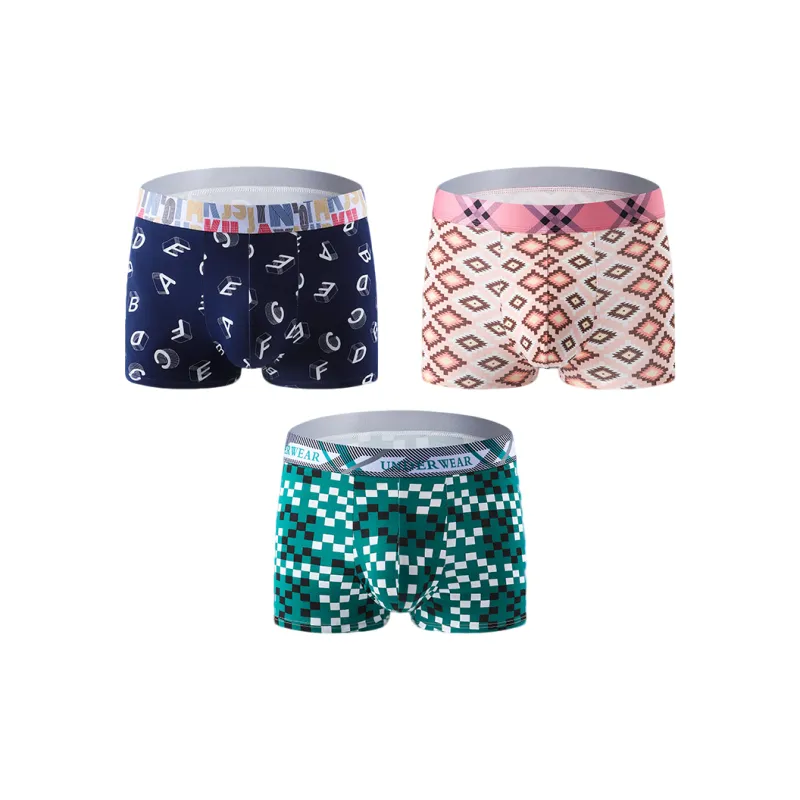 RED DRAGONFLY Cotton Panties Men's 3 Pack Gift Box Set-11
