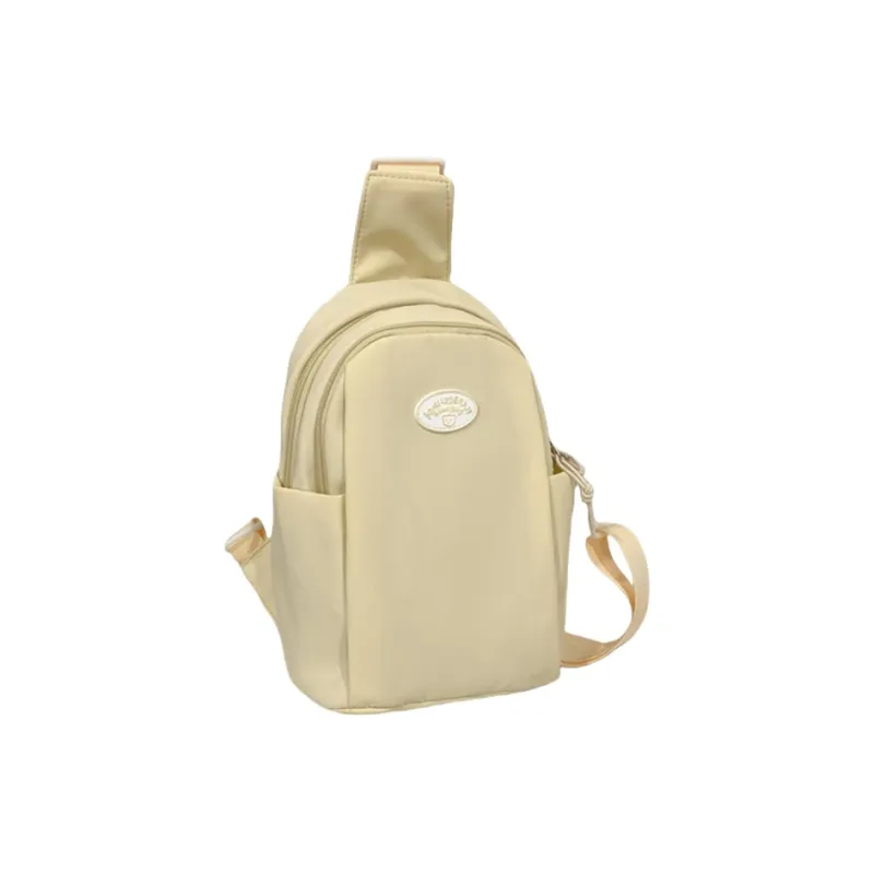 GOX Nylon Crossbody Bag, Sling Bag Regular Unisex Black/Pink/Khaki/Yellow/Light Blue-5