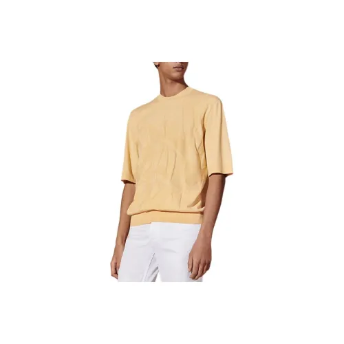 HERMES T-Shirts Men Banana Yellow