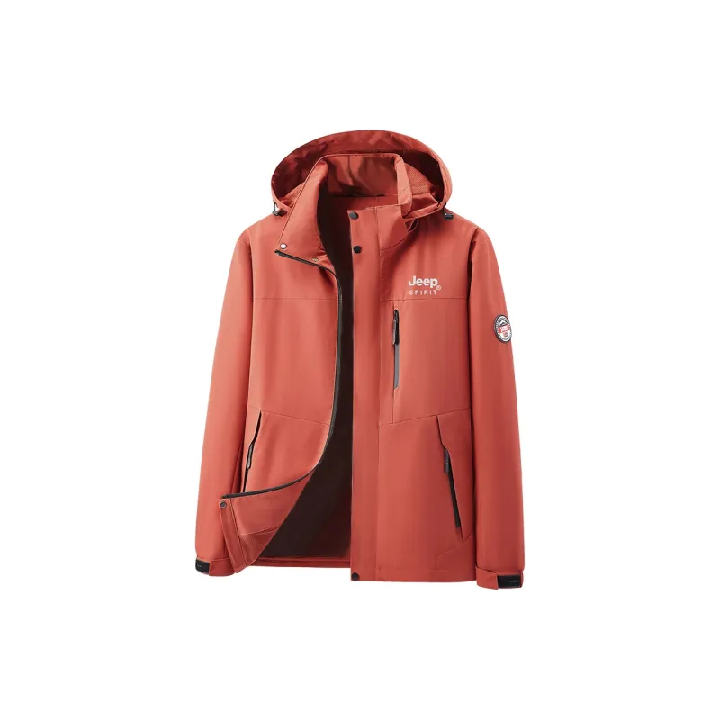 JEEP SPIRIT Outdoor Hiking Waterproof And Wear resistant Windbreaker Jacket Unisex-4