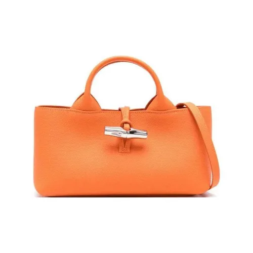 LONGCHAMP Small Le Roseau Leather Tote Bag