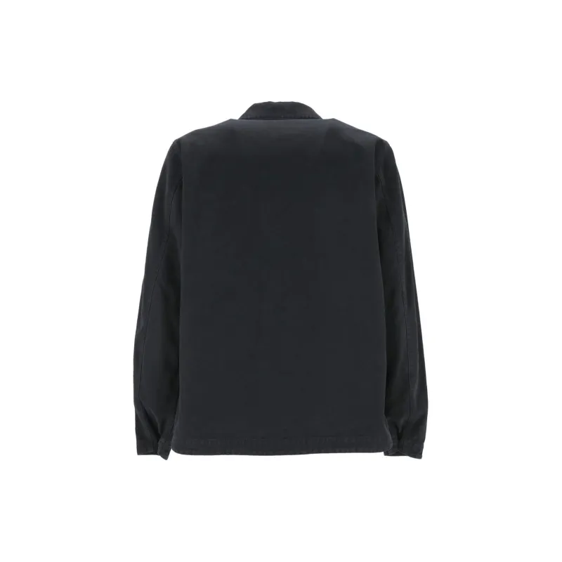 STONE ISLAND Logo Patch Zipped Overshirt-1